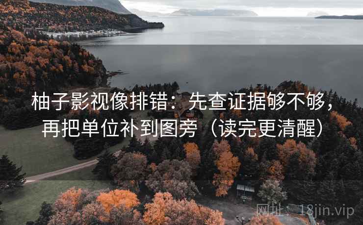 柚子影视像排错:先查证据够不够,再把单位补到图旁(读完更清醒) 柚子影视像排错:先查证据够不够,再把单位补到图旁(读完更清醒)